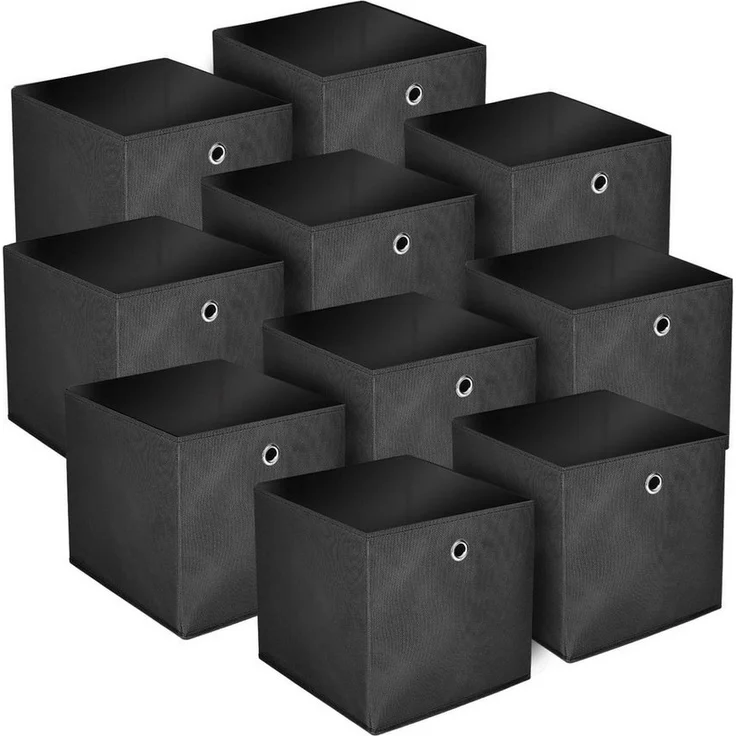 Youyijia Aufbewahrungsbox Pack of 10 Storage Boxes Folding Box 32 x 32 x 32 cm – Bild 1