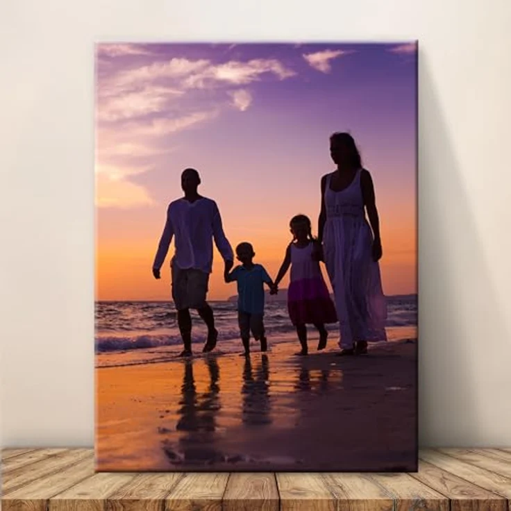 KL KUNSTLAB Foto auf Leinwand 30x40 cm, modernes Wandbild mit Holzrahmen, handgefertigt in Deutschland, UV-Druck mit weichgezeichnetem Rand – Bild 2