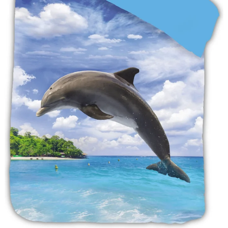 Delfin Insel Bettwäsche Digitaldruck ESPiCO Sleep and Dream 135 x 200 + 80 x 80 cm – Bild 3