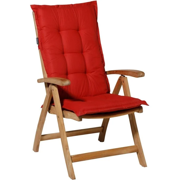 Allibert Kissen hoch Basic 4er-Set rot ca. 123 x 50 cm, 50% Baumwolle / 50% Polyester – Bild 3