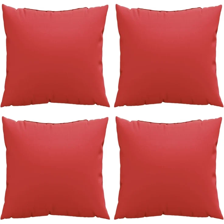 vidaXL Sofakissen 4 Stk. Rot 50x50 cm Stoff 360387 – Bild 4
