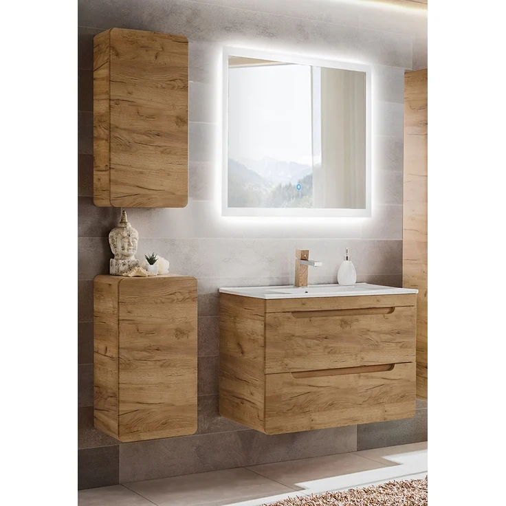 Badmöbel Set LUTON-56-CFRAFT Wotan Eiche Nb. Nb, B/H/T ca. 130/200/46 cm – Bild 4