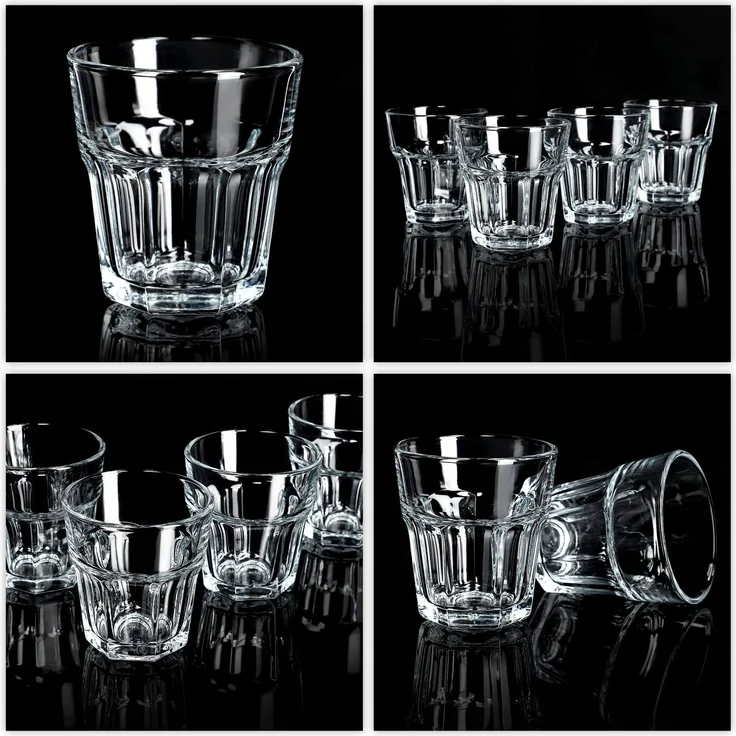 KADAX 6x Gläser 230ml für Getränke, Saft, Getränkeglas-Set, dickes Glas – Bild 4