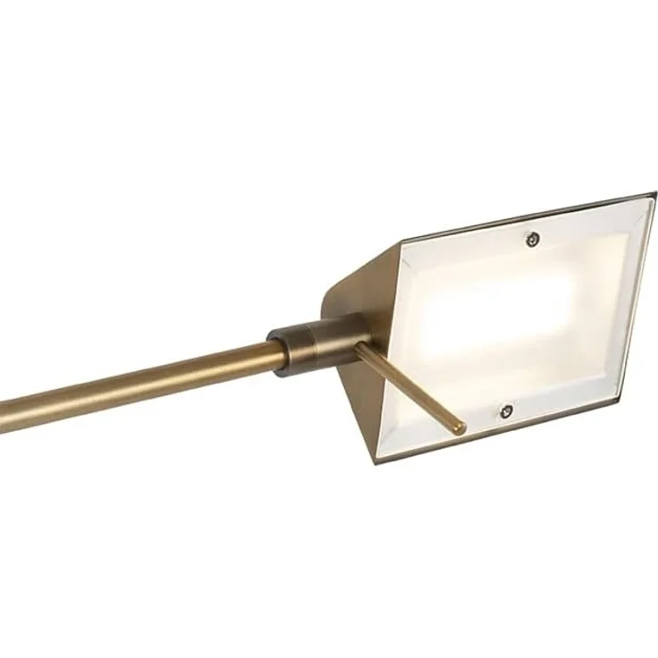 Qazqa Stehlampe Notia, LED fest integriert, (nicht austauschbare) LED, Bronze, Modern, Stahl, 1-flammig – Bild 2