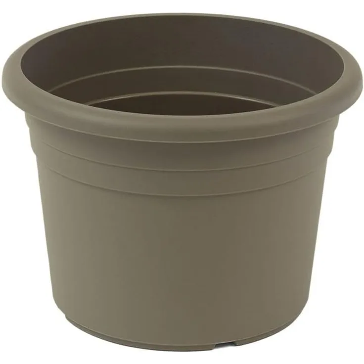 greemotion Pflanzkübel Fiona Taupe - Blumentopf 60cm - 61L Blumenkübel rund - Übertopf UV-beständiger Kunststoff - Pflanztopf frostsicher - Pflanzgefäß mit Bodenlöchern - Pflanzen-Zubehör