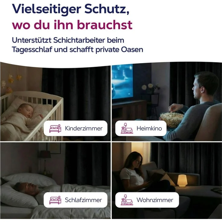 Beautex Verdunkelungsvorhang Samt Vorhang Kräuselband U-Band Gardine Velvet abdunkelnd (1 St), Hakenaufhängung, abdunkelnd, Weicher Samtstoff, lichtmindernd, pflegeleicht, blickdicht – Bild 4
