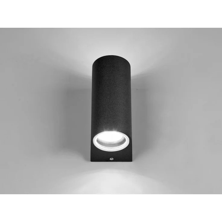 Runde LED Außenwandleuchte Up and Down, Anthrazit, Höhe 15cm – Bild 12