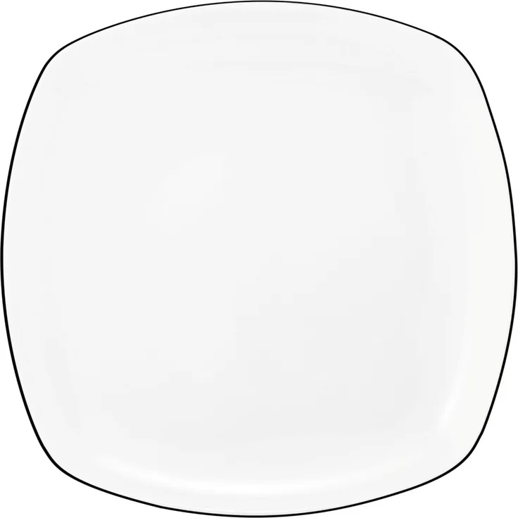 Seltmann Weiden Lido Black Line Frühstücksteller eckig 20 cm