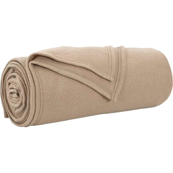 vidaXL Überwurfdecke Kamel 270 x 240 cm Fleece 42017012 – Bild 2