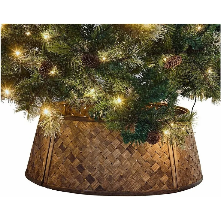 Mirabeau Künstlicher Weihnachtsbaum Weihnachtsbaum-Umrandung Eden braun – Bild 5