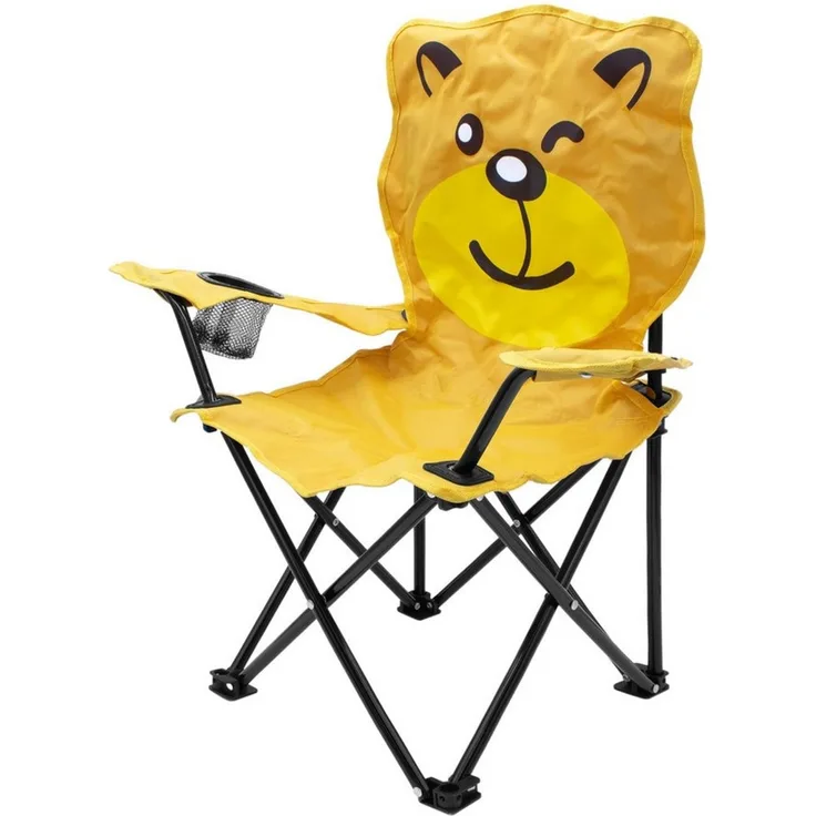 Spetebo Campingstuhl Kinder Campingstuhl mit Getränkehalter (Stück, 1 St), Garten Kinderstuhl faltbar mit Tragetasche