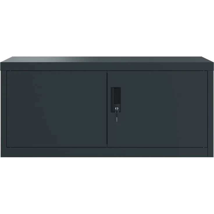 vidaXL Aktenschrank Anthrazit 90x40x130 cm Stahl 3188329 – Bild 3