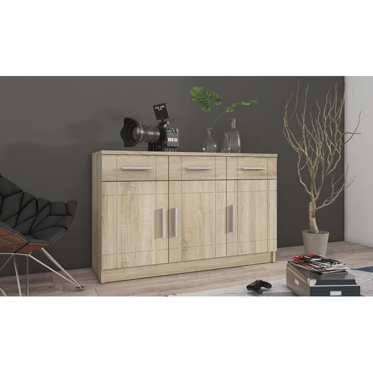 Sideboard PARIS 3F-3S Sonoma Eiche
