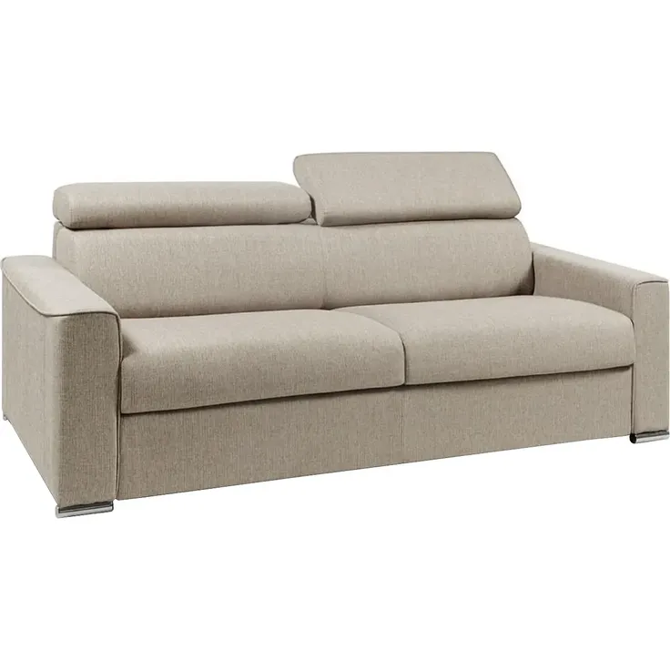 Vente-unique - VIZIR Sofa Stoff Beige - B 223 cm94 cm x H 110 cm95 cm x L 216 cm – Bild 2