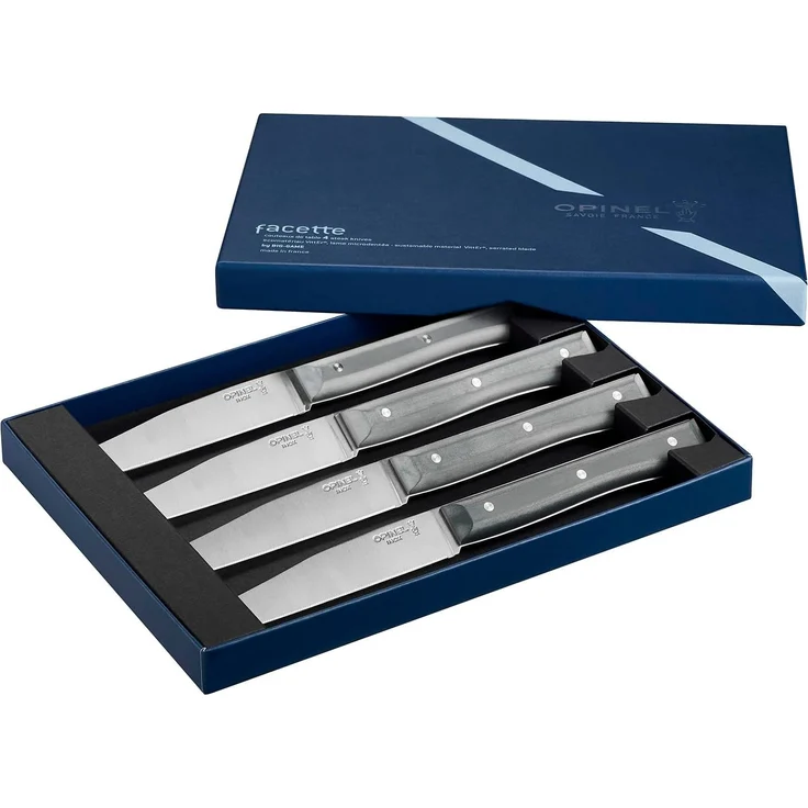 Opinel Tischmesserset Facette 4-teilig Schiefer – Bild 1