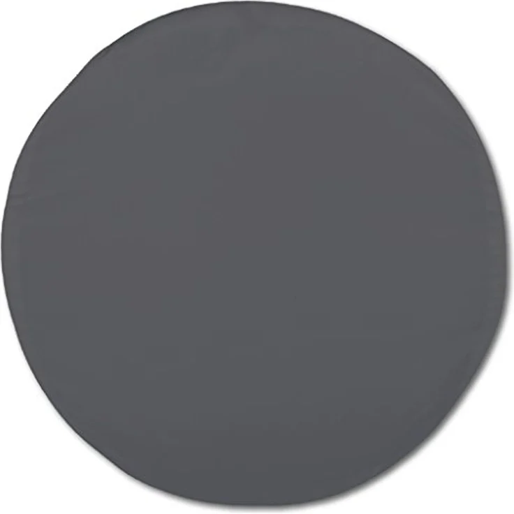 Kissenhülle Dekokissen Kissenbezug Microfaser - viele Größen und Farben Anthrazit Ø 60 cm – Bild 1