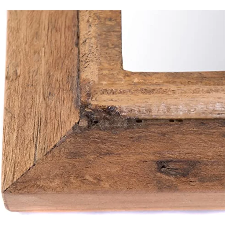 DESIGN DELIGHTS Wandspiegel Yara, handgefertigt im orientalischen Stil, Holz, 40x20x3 cm, Unikat mit natürlichem Charakter – Bild 4