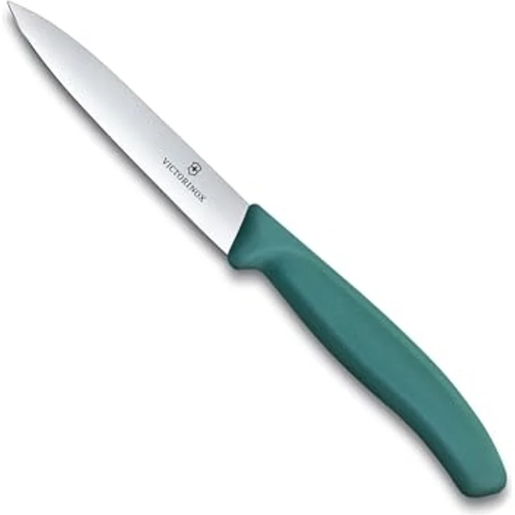 Victorinox Swiss Classic, Gemüsemesser, 10cm, Gerade, Mittelspitz, Grün – Bild 1