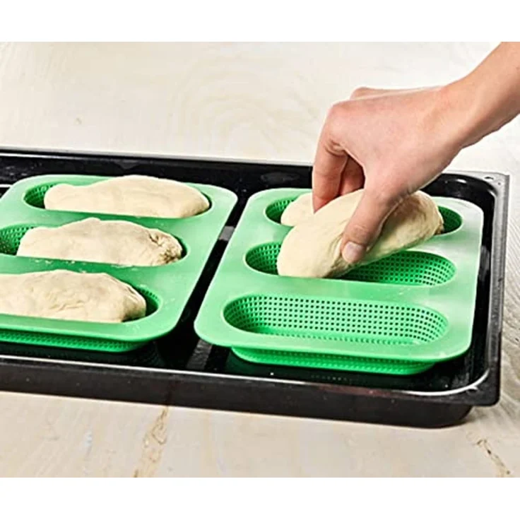Betty Bossi Brotbackform Backform Mini-Baguettes, (2-tlg), Silikon – Bild 2