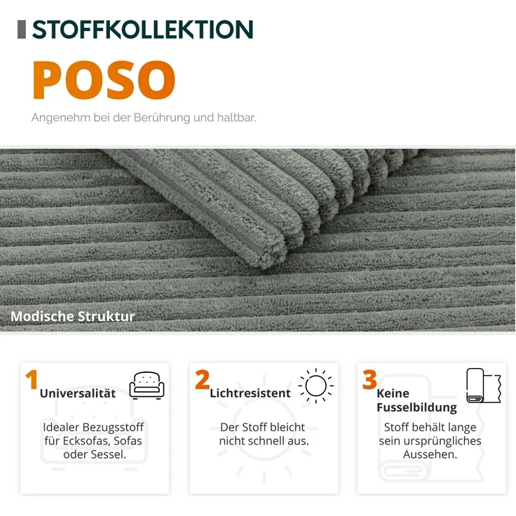 Stühl Antovei Cord (Farbe: Poso 110) – Bild 7