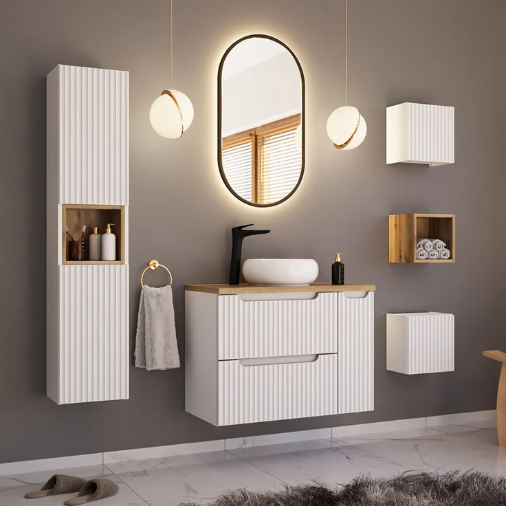 Unterschrank 20 cm, weiß, NEWPORT-56-WHITE – Bild 6