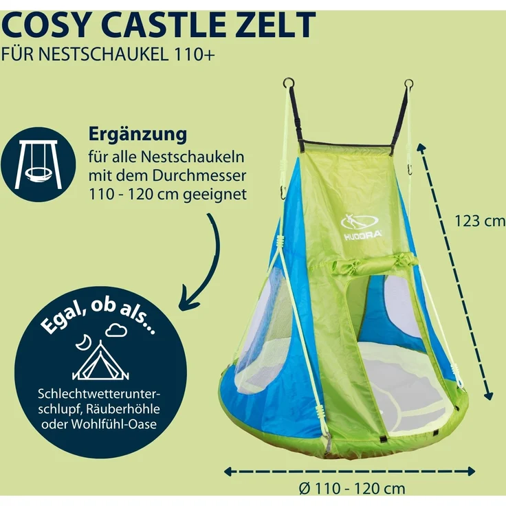 Zelt Cosy Castle für Nestschaukel 110+ – Bild 5