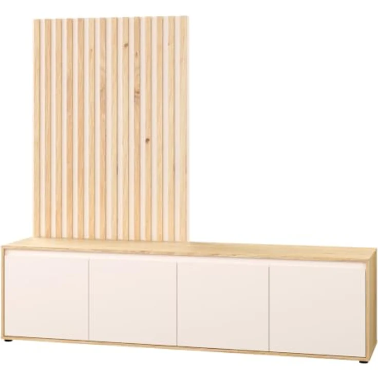 Forte Wohnwand SKELPE - Wohnzimmer in Artisan Eiche (D78)-Sand (U60) – Bild 8