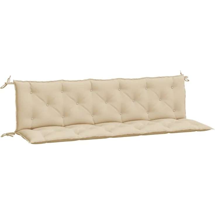 vidaXL Gartenbank-Auflagen 2 Stk. Beige 180x50x7 cm Oxford-Gewebe 361719 – Bild 1