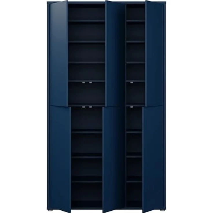 FORTE Schuhschrank Alice Springs, Schuhschrank, B/H/T 109,2/191,9/34,9 cm, 36 Paar Schuhe (B/H/T 109,2/191,9/34,9 cm) Stauraumschrank, Mehrzweckschrank, (B/H 109cm x 192cm), mit 16 Böden – Bild 4
