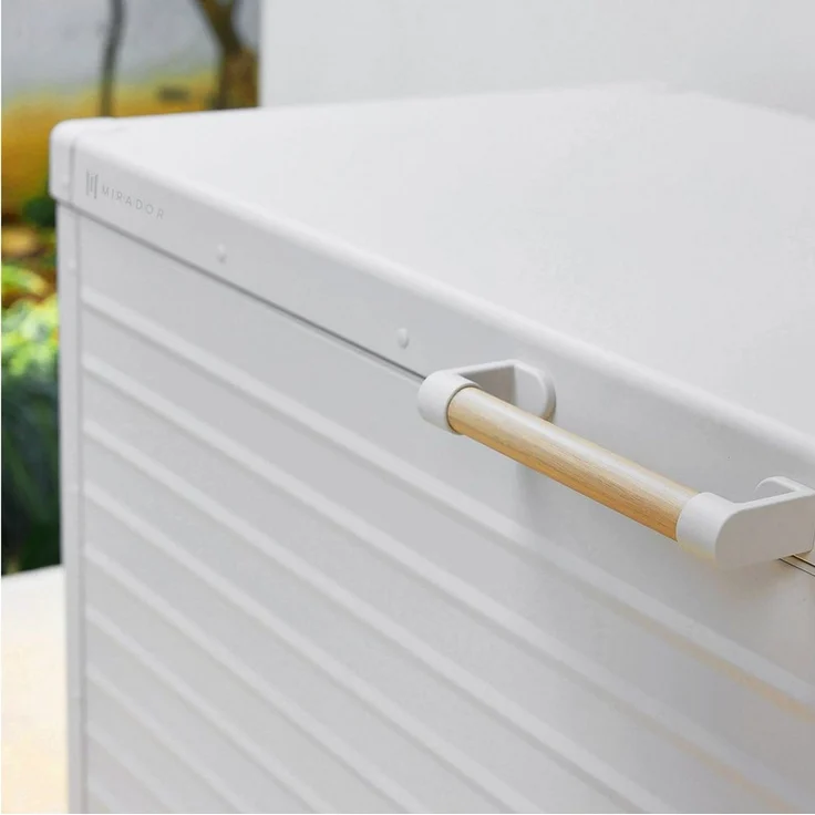 Mirador Auflagenbox Gartenbox Aluminium Anthrazit Kissenbox fur Garten Balkon (Komplett-Set, 1-tlg), Rollbar, Haltegriffe, Gasdruckfedern – Bild 3