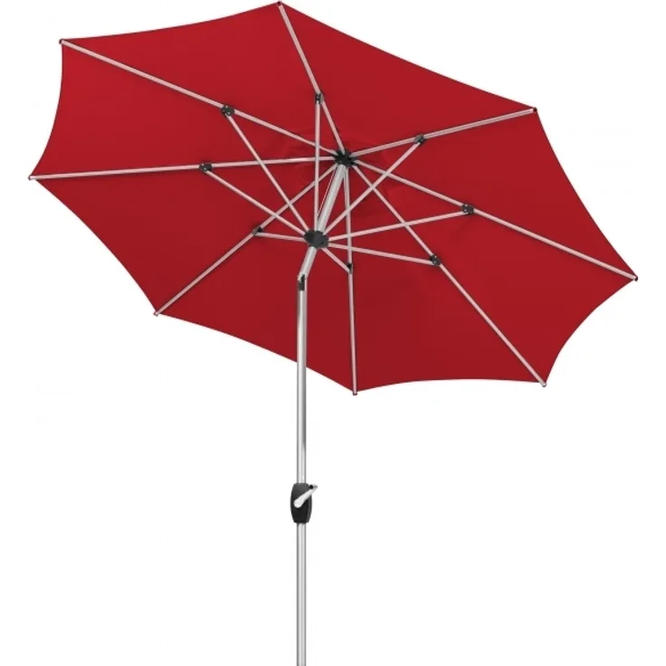 Schneider Alu Kurbelschirm Venedig 270cm Knicker Stock 38mm PES rot