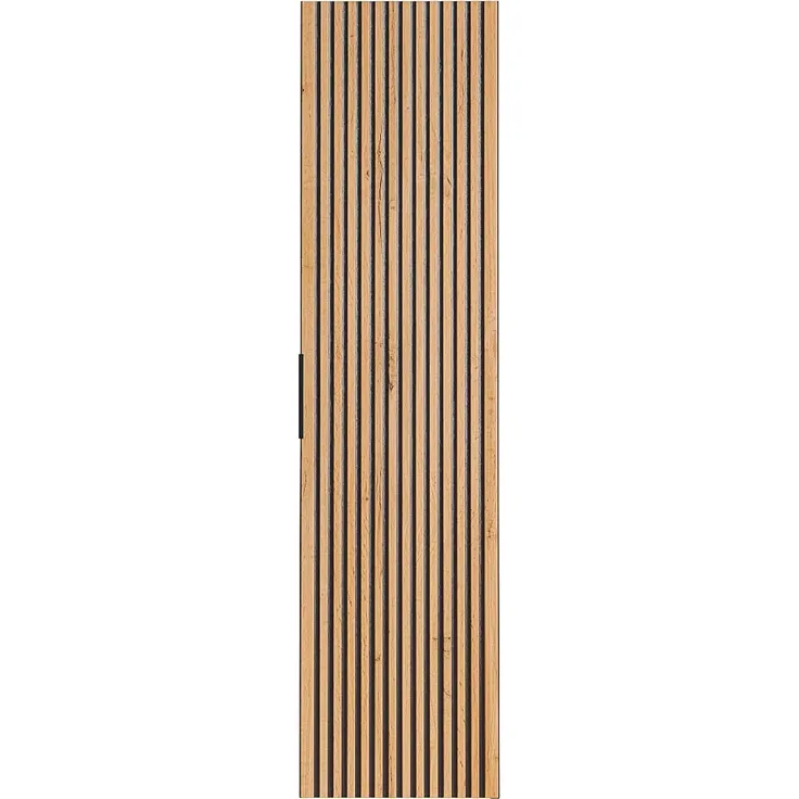 Vente-unique - MADELA Badezimmersäule und -regal Holz, Platte SchwarzBeige - B 25 cm x H 140 cm x L 35 cm – Bild 2