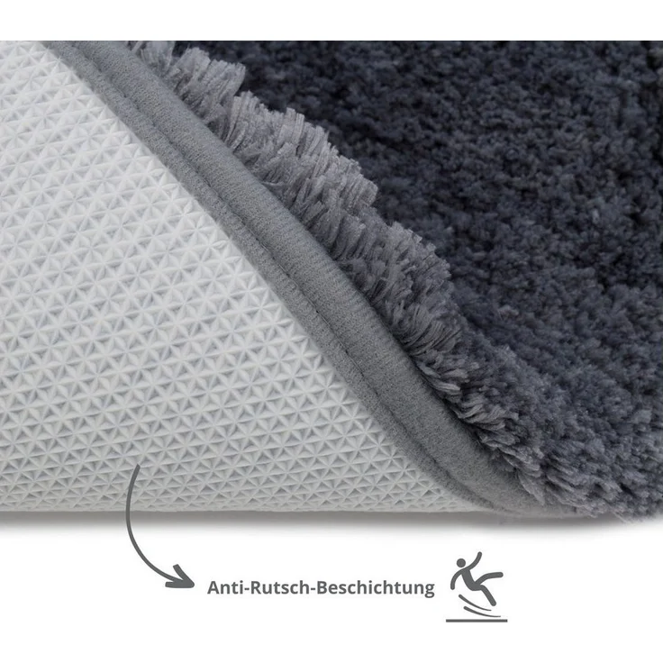 liebling Badematte Superior, rutschhemmend beschichtet, schnell trocknend, strapazierfähig, fußbodenheizungsgeeignet, Polyester, mit Ausschnitt, kuschelig weiches Polyester, in vielen verschiedenen Größen und Farben – Bild 3