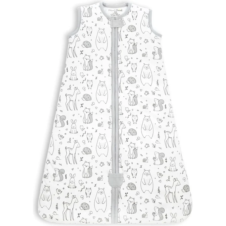 Mama Cheetah Baby tragbare Decke Bio-Baumwolle Schlafsack Übergangsschlafsack mit 2-Wege-Reißverschluss Tiere 2.5 Tog XL (18-24M)