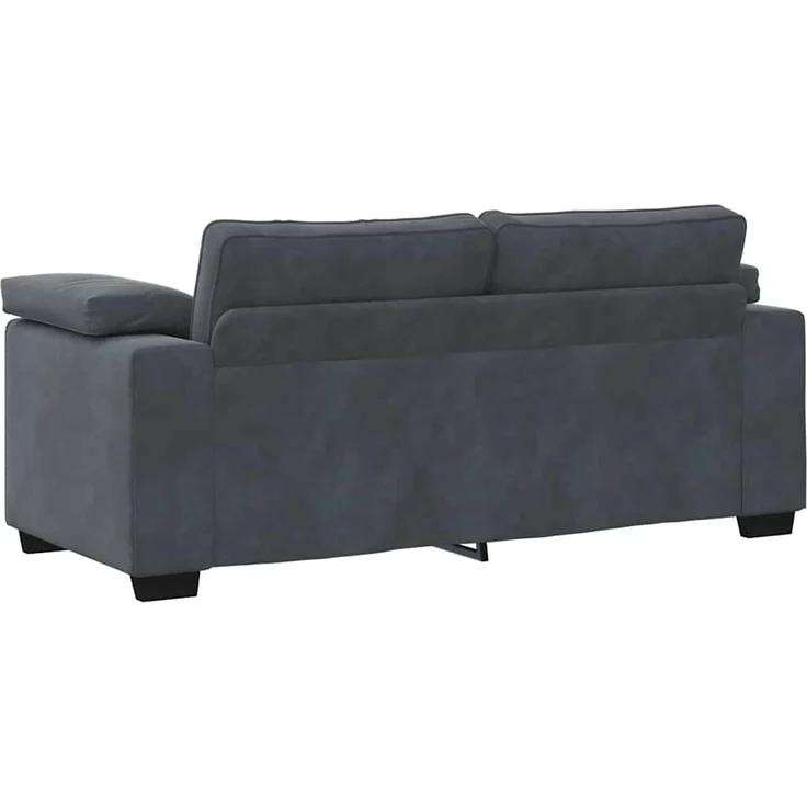 vidaXL Zweisitzer-Sofa Dunkelgrau 180x77x82 cm Samt 4105268 – Bild 5