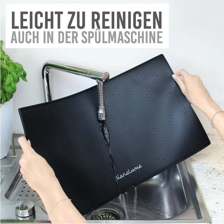 KaraLuna Futternapf Napfunterlage aus Silikon I Futtermatte Hundenapf Unterlage Katzennapf, Silikon-Napfunterlage – Bild 4