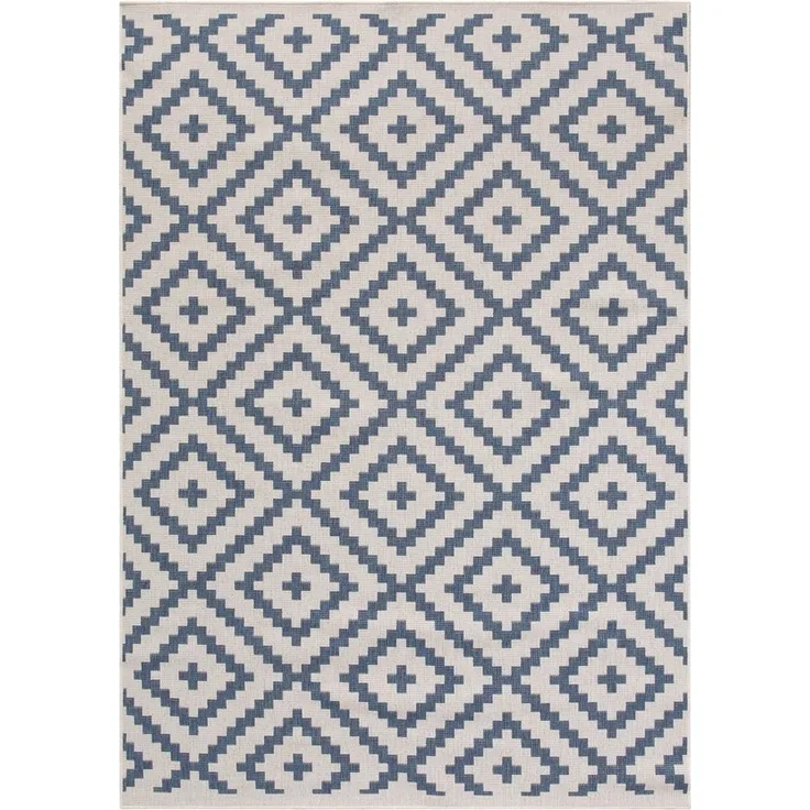 OTTO home Teppich Ronda Wendeteppich, rechteckig, Höhe: 5 mm, Sisal-Optik, Flachgewebe, In- und Outdoor, geometrisches Boho Design