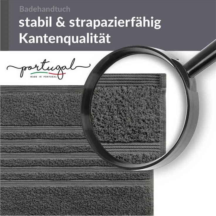 Lashuma Badetuch - XXL Handtuch London, Frottee (1-St), großes Badehandtuch - Duschtuch 100x150 cm für Damen & Herren