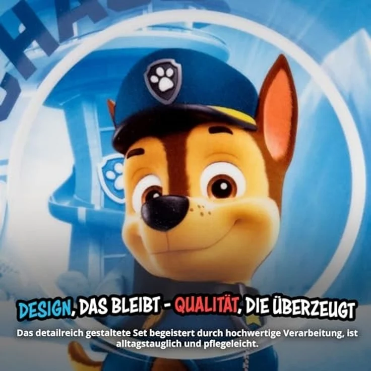 United Labels® Frühstücks-Geschirrset Paw Patrol Frühstücksset für Kinder - Geschirr Set 3-tlg, 1 Personen, Porzellan – Bild 5