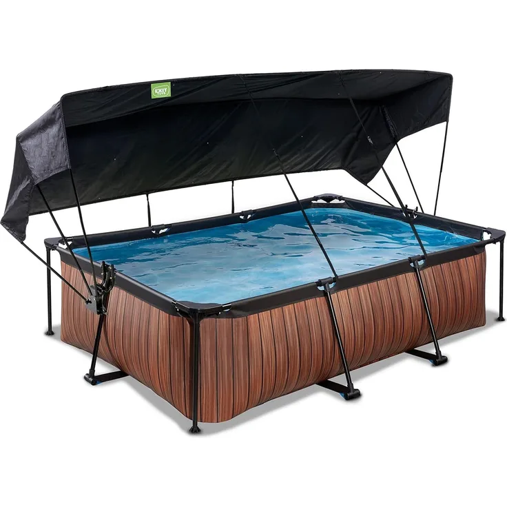 EXIT Framepool (Set, 3-tlg), BxLxH: 150x220x65 cm, mit Filterpumpe und Sonnensegel