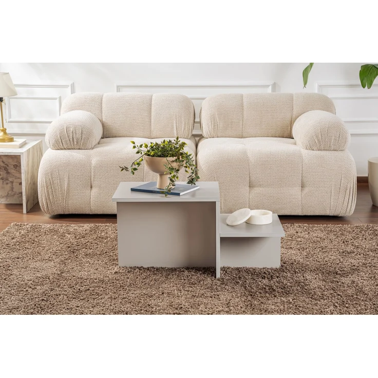Couchtisch, 'Harmony', 40 x 40 x 80, Grau – Bild 2