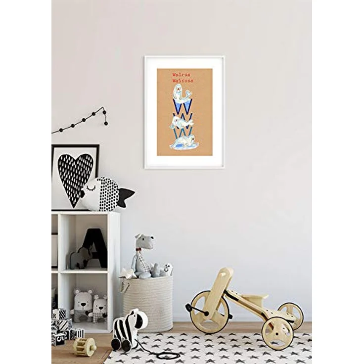 Komar ABC Animal W, Wandbild Poster für Kinderzimmer, 40 x 50 cm, Deutsches Premium-Fotopapier, ohne Rahmen – Bild 4