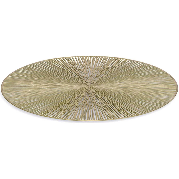 ZELLER 27124 Platzset, Kunststoff, GOLD, ca. Ø 38 cm – Bild 2
