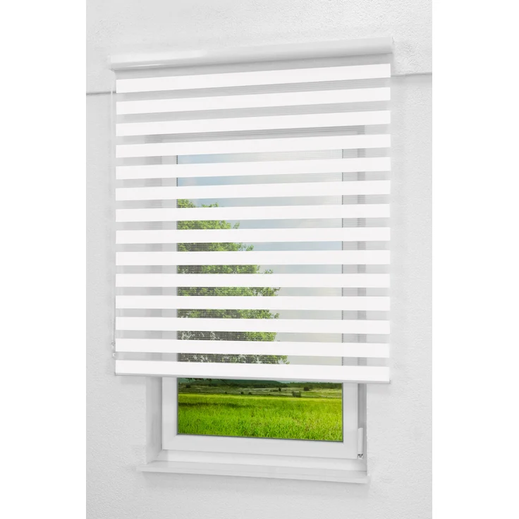 Lysel Outlet Doppelrollo Kassette Weiß, (B x H) 50cm x 175cm in weiß – Bild 1