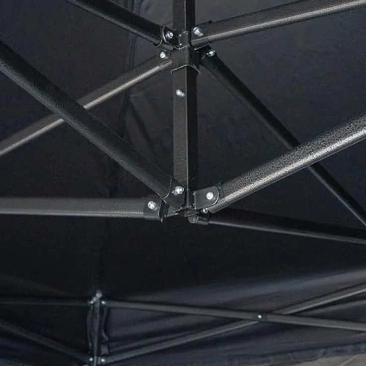 Weber #Werkeholics Easy-Up Zelt 3 x 3 m, wasserabweisend mit 3 Seitenwänden, Stahlgerüst – Bild 5