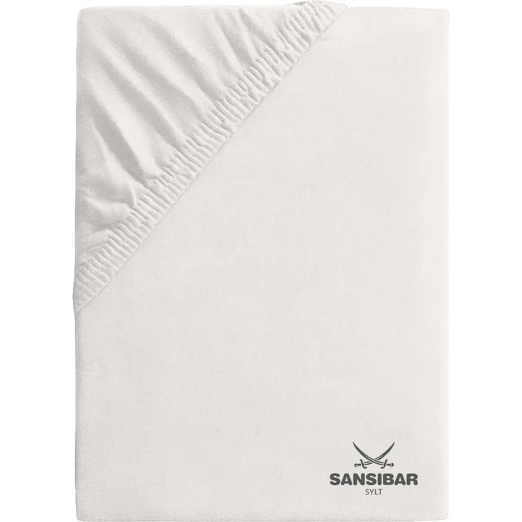 Boxspringbezug SANSIBAR Jersey BL 140x200 cm weiß