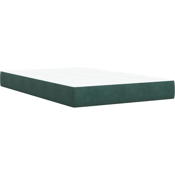 vidaXL Boxspringbett mit Matratze Dunkelgrün 120x200 cm Samt 3285278 – Bild 6