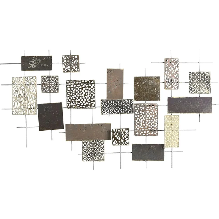 Wanddekoration Metall gold geometrische Figuren ASTATINE