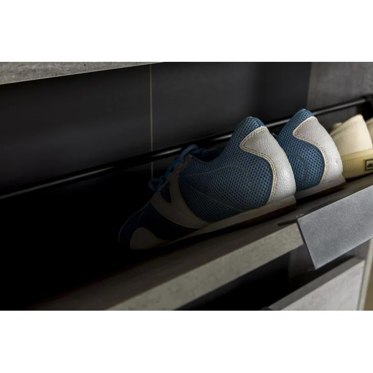 Composad Schuhschrank ESPRESSO - Diele Schuhschrank in Weiß Hochglanz – Bild 6