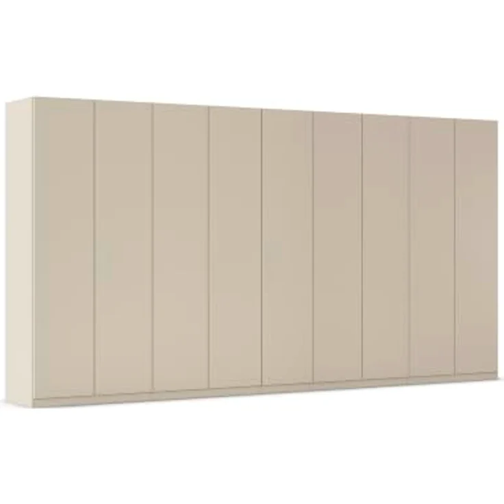 Rauch Möbel LUNIK, Kleiderschrank, Farbe Beige, Breite 405 cm | Schrank mit patentiertem Schnellmontagesystem, 9-türig, Push-to-open-Funktion, Zubehör Premium, Schlafzimmer, Ankleide – Bild 1